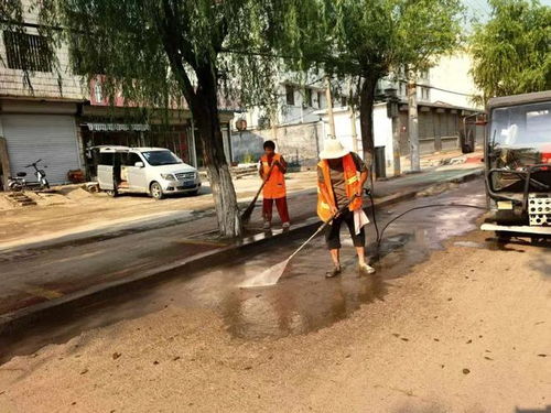 雨后洗城煥新顏 單縣環衛中心強化環境衛生與公共設施安裝服務